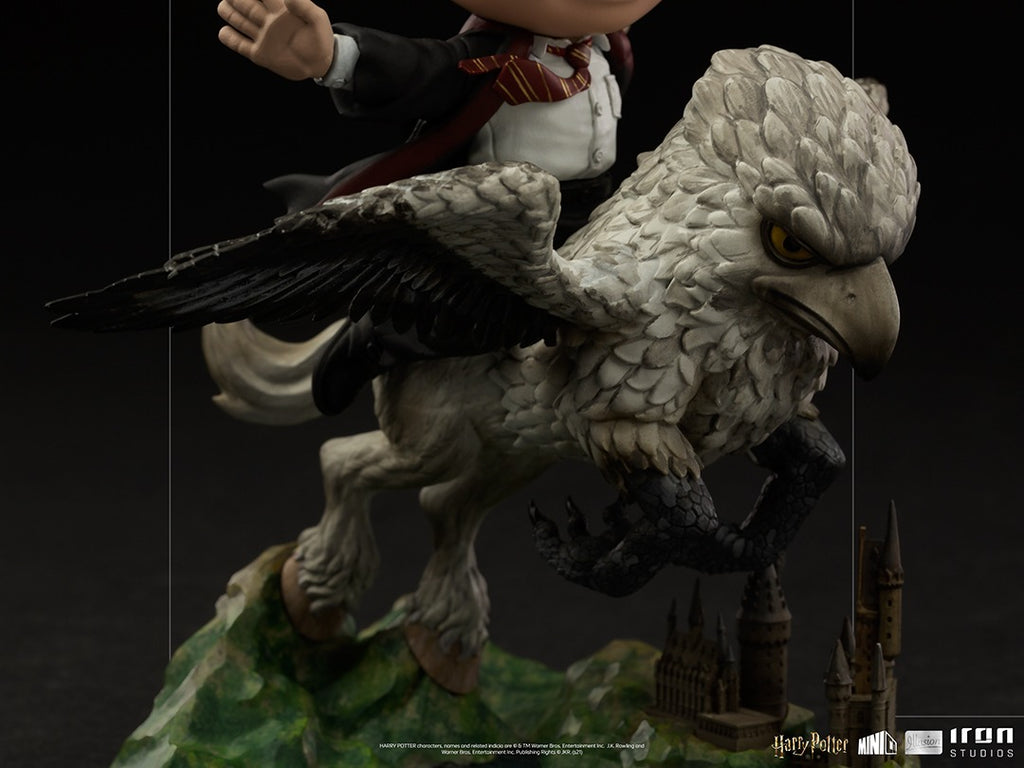 Estátua Harry Potter and Buckbeak - Harry Potter - MiniCo Illusion - Iron Studios