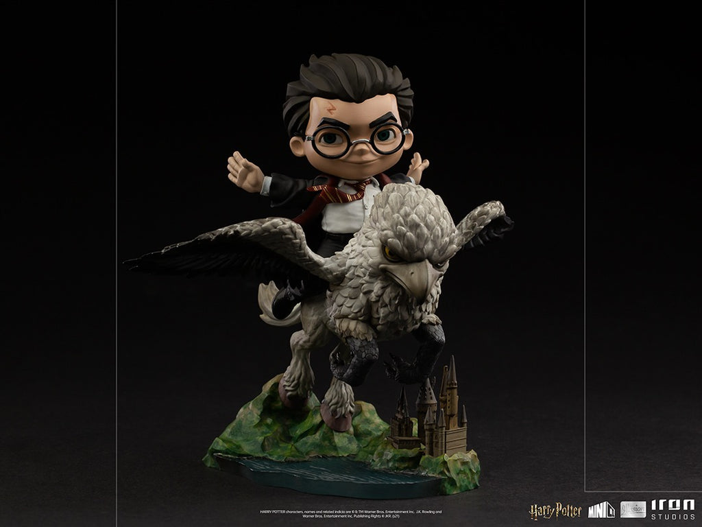 Estátua Harry Potter and Buckbeak - Harry Potter - MiniCo Illusion - Iron Studios