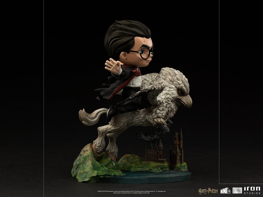 Estátua Harry Potter and Buckbeak - Harry Potter - MiniCo Illusion - Iron Studios
