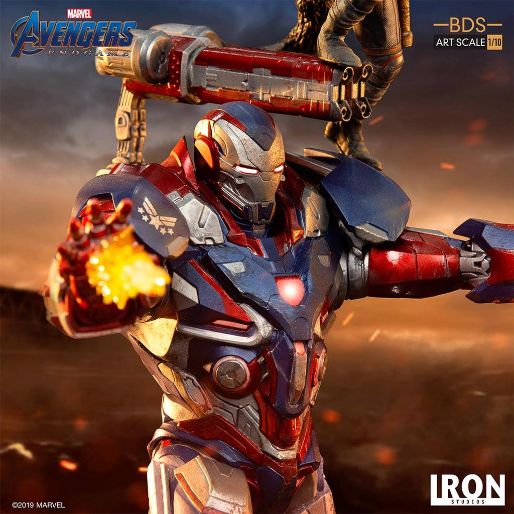 Estátua Iron Patriot & Rocket - Avengers: Endgame - Bds Art Scale 1/10 - Iron Studios