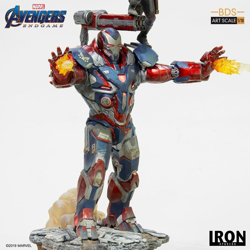 Estátua Iron Patriot & Rocket - Avengers: Endgame - Bds Art Scale 1/10 - Iron Studios