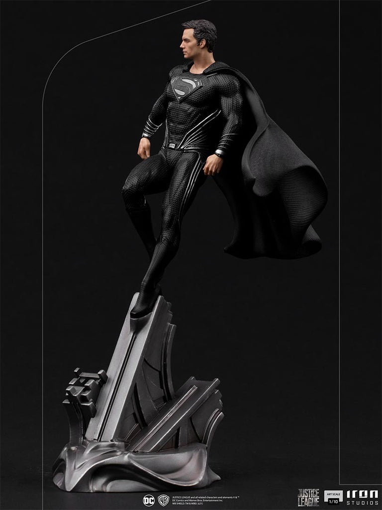 Estátua Superman Black Suit - Justice League - Art Scale 1/10 - Iron Studios