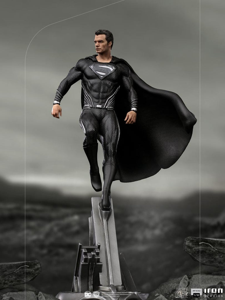 Estátua Superman Black Suit - Justice League - Art Scale 1/10 - Iron Studios