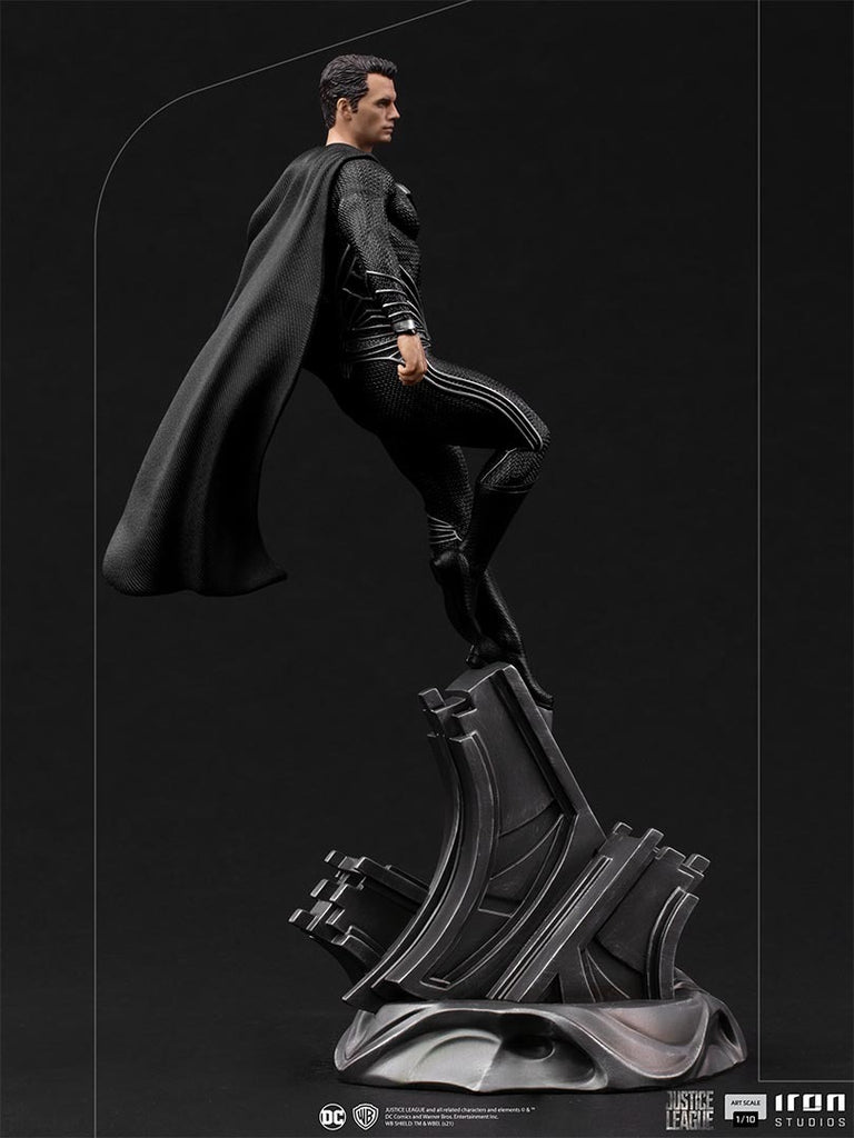 Estátua Superman Black Suit - Justice League - Art Scale 1/10 - Iron Studios