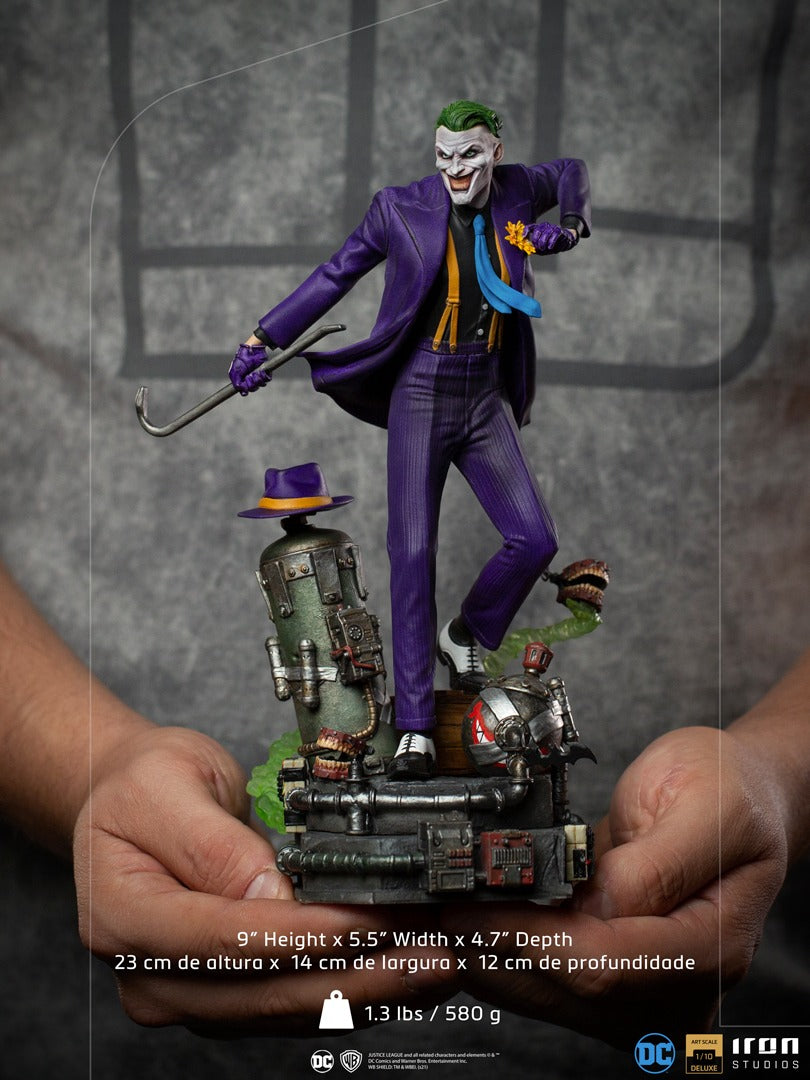 アメコミ Iron Studios Joker Deluxe Art Scale 1/10 Estátua O Coringa Deluxe Ver - DC Comics - Art Scale 1/10 - Iron
