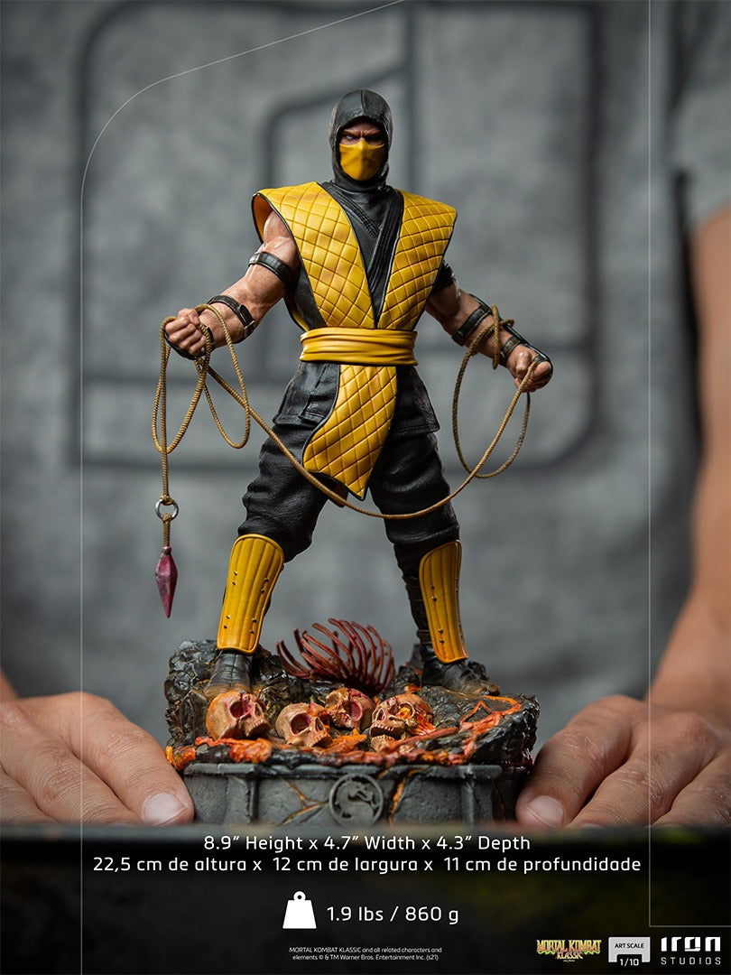 Estátua Scorpion - Mortal Kombat -  Art Scale 1/10 - Iron Studios