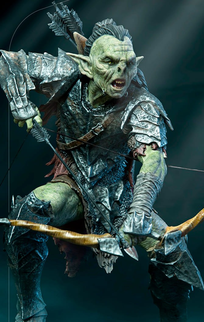 Estátua Archer Orc - Lord of the Rings - Art Scale 1/10 - Iron Studios
