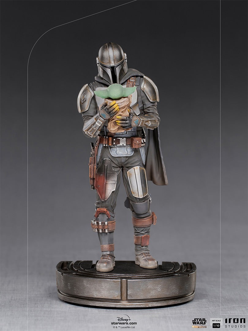 Estátua The Mandalorian and Grogu - The Mandalorian - Art Scale 1/10 -  Iron Studios