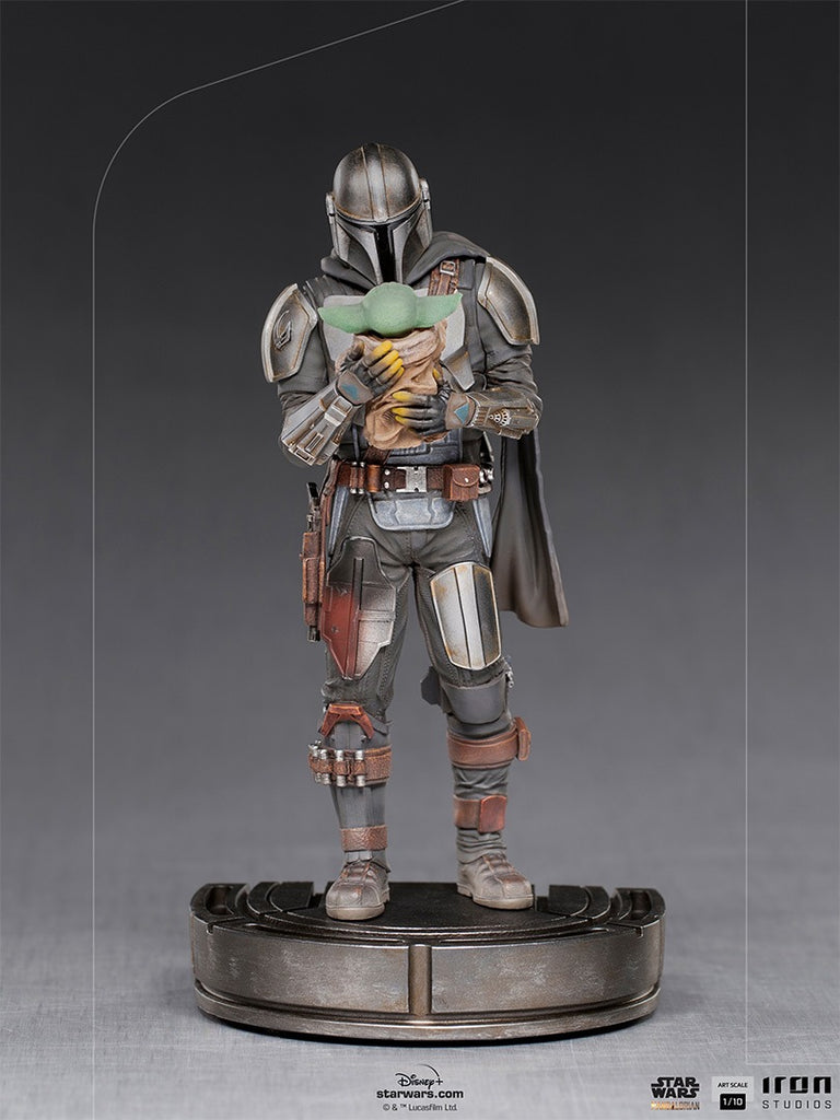 Estátua The Mandalorian and Grogu - The Mandalorian - Art Scale 1/10 -  Iron Studios