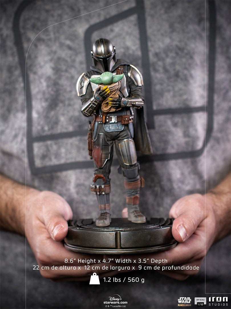 Estátua The Mandalorian and Grogu - The Mandalorian - Art Scale 1