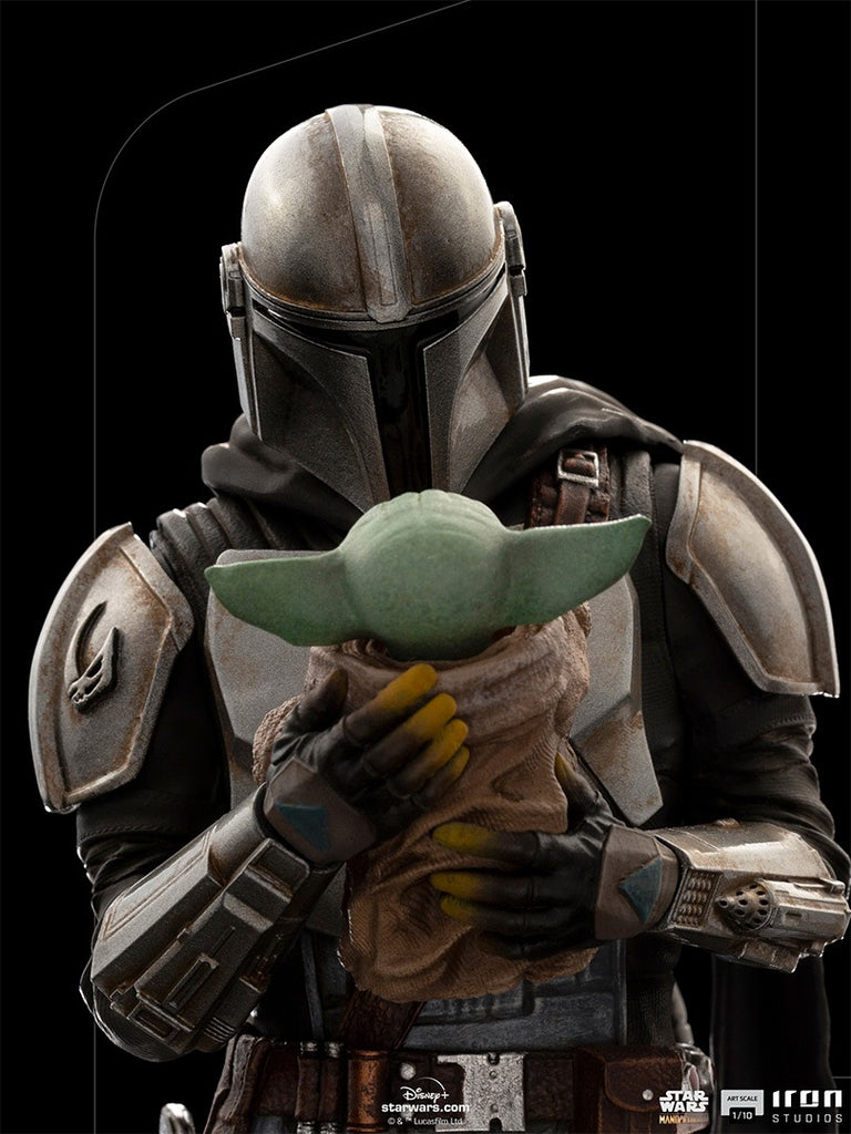 Estátua The Mandalorian and Grogu - The Mandalorian - Art Scale 1/10 -  Iron Studios