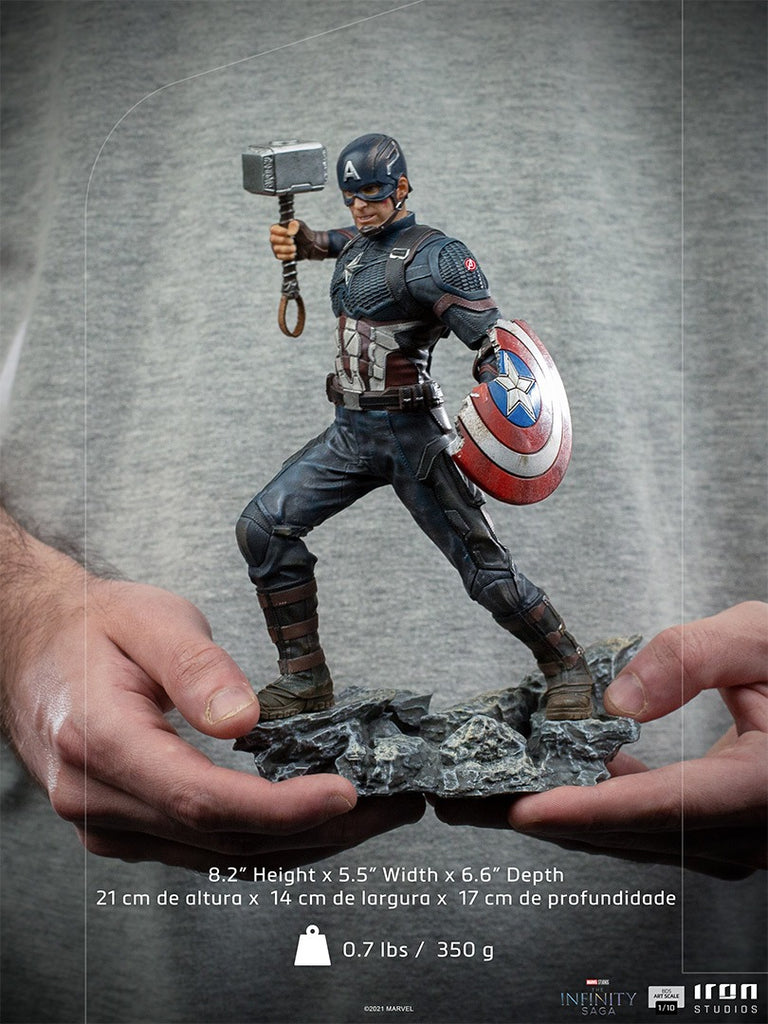 Estátua Captain America Ultimate - The Infinity Saga - Art Scale 1/10 - Iron Studios