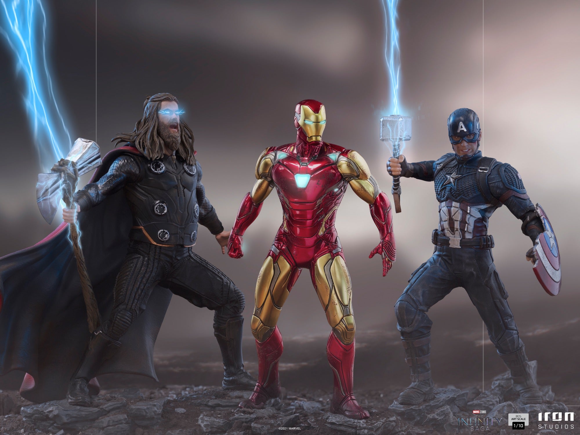 Estátua Captain America Ultimate - The Infinity Saga - Art Scale 1