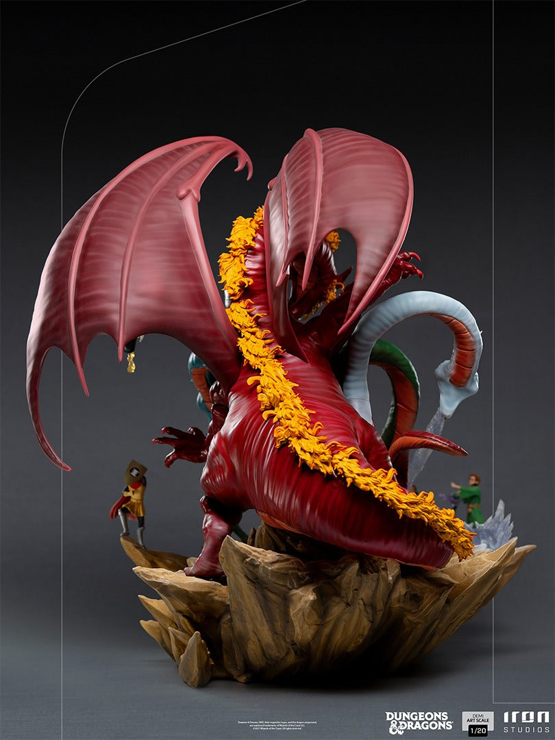 Estátua Tiamat Battle - Caverna do Dragão - Demi 1/20 - Iron Studios
