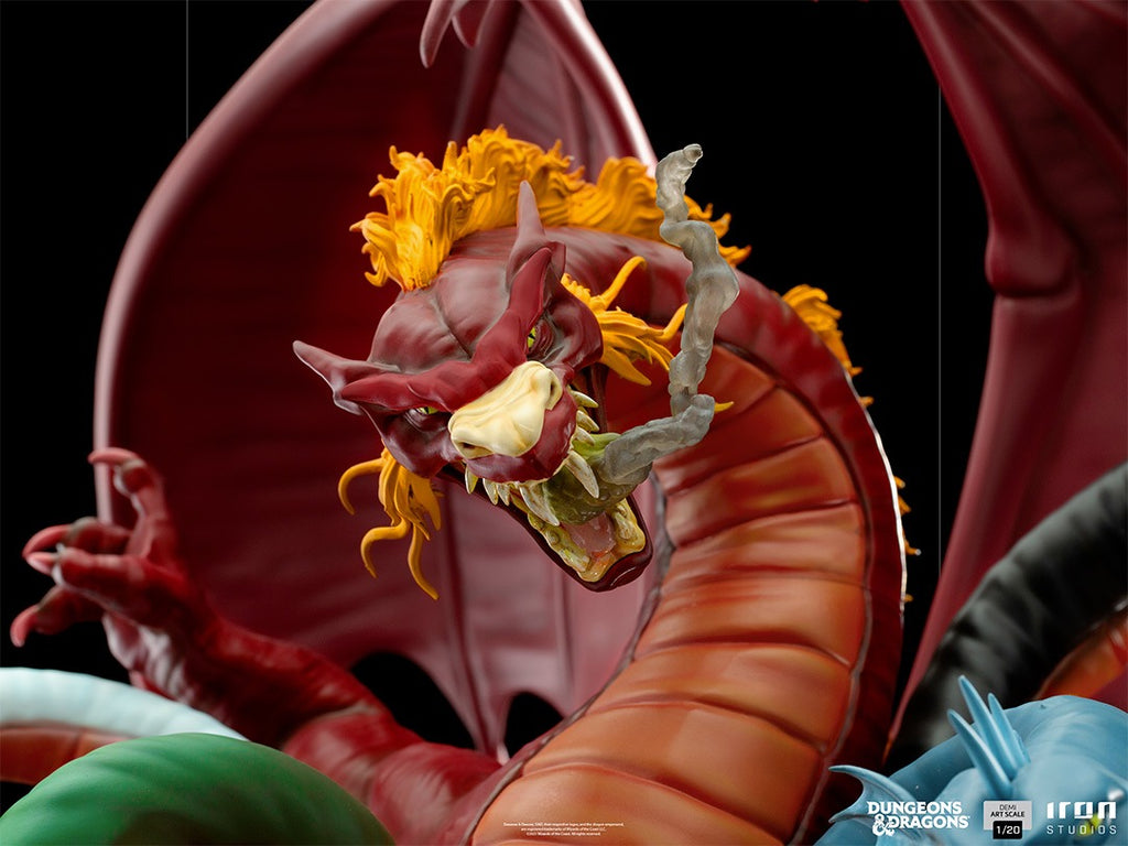 Estátua Tiamat Battle - Caverna do Dragão - Demi 1/20 - Iron Studios
