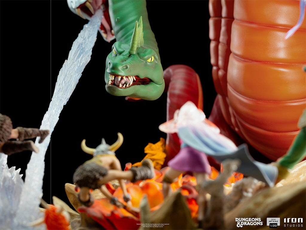 Estátua Tiamat Battle - Caverna do Dragão - Demi 1/20 - Iron Studios