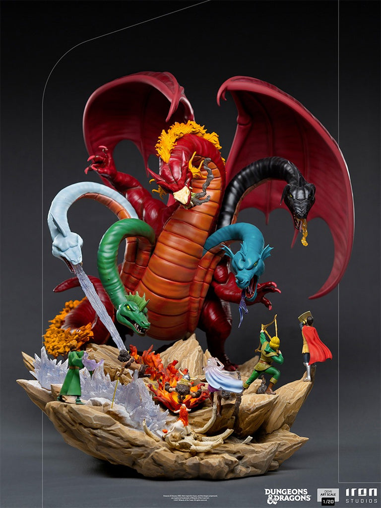 Estátua Tiamat Battle - Caverna do Dragão - Demi 1/20 - Iron Studios