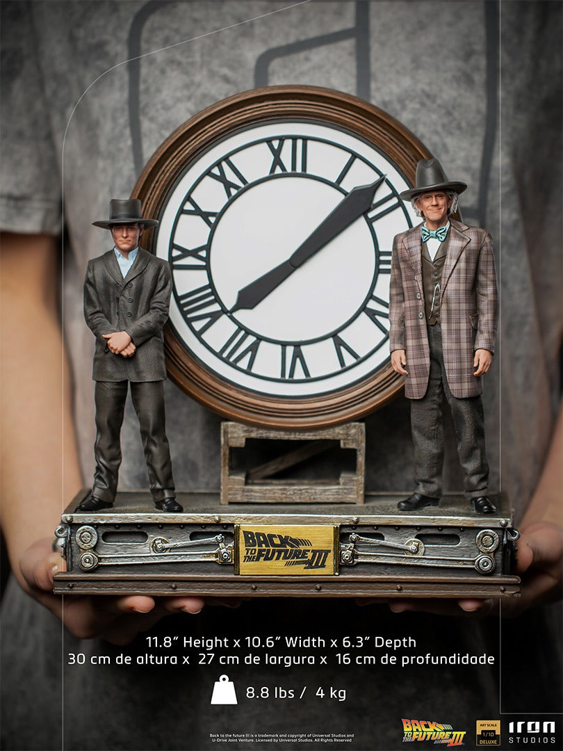Estátua Marty and Doc at the Clock - Back to the Future - Art Scale 1/10 - Iron Studios
