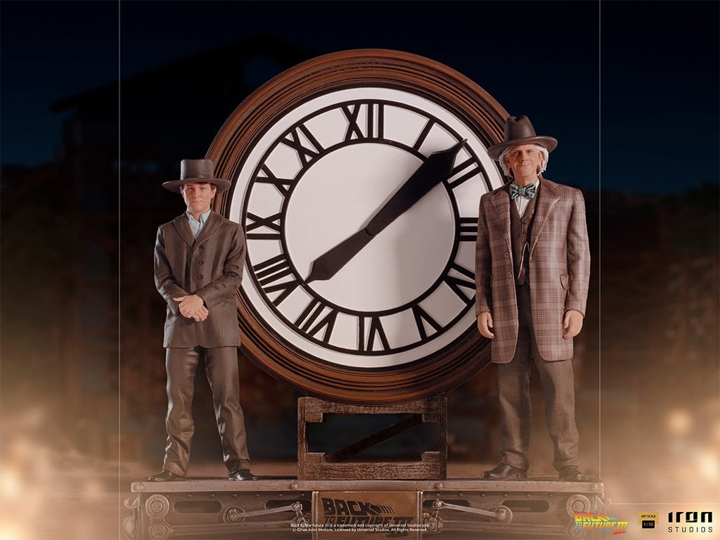 Estátua Marty and Doc at the Clock - Back to the Future - Art Scale 1/10 - Iron Studios