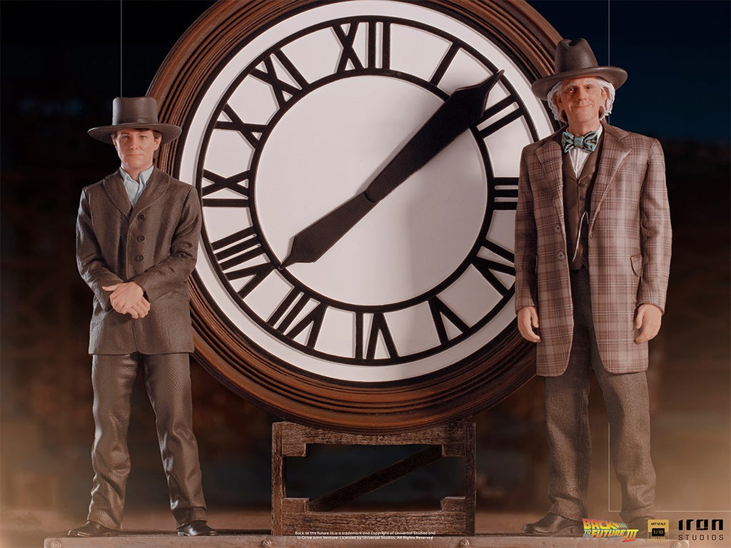 Estátua Marty and Doc at the Clock - Back to the Future - Art Scale 1/10 - Iron Studios