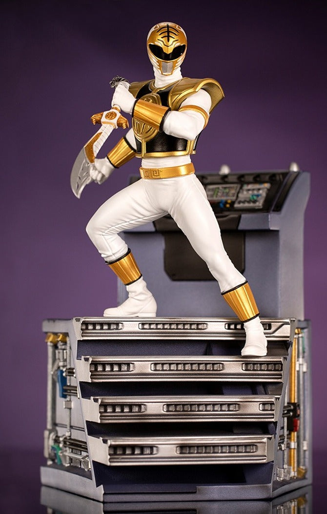 Estátua White Ranger - Mighty Morphin Power Rangers - BDS Art Scale 1/10 - Iron Studios