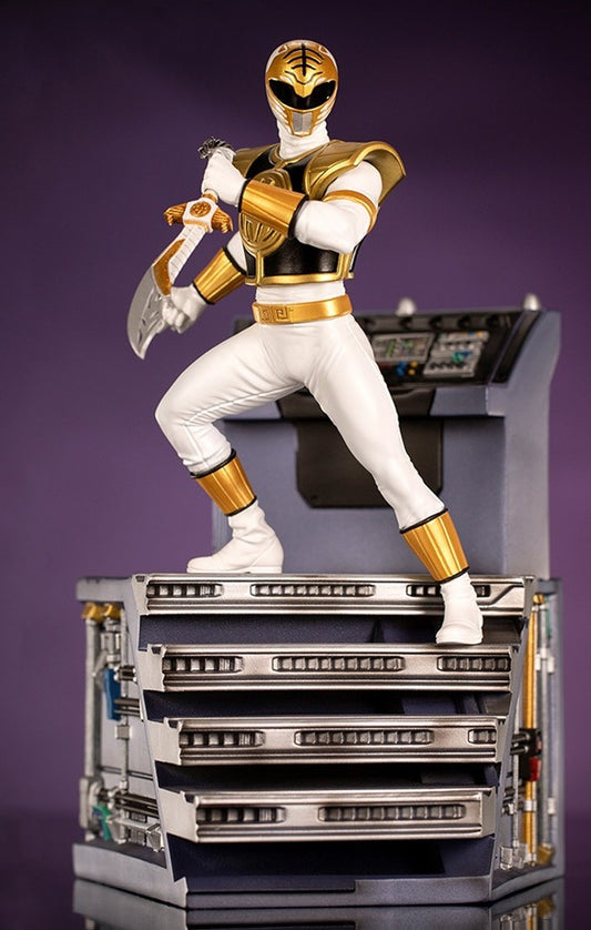 Estátua White Ranger - Mighty Morphin Power Rangers - BDS Art Scale 1/10 - Iron Studios