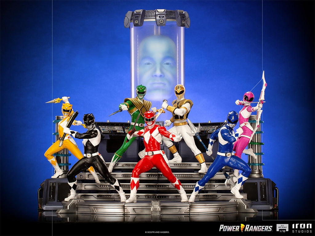 Estátua White Ranger - Mighty Morphin Power Rangers - BDS Art Scale 1/10 - Iron Studios