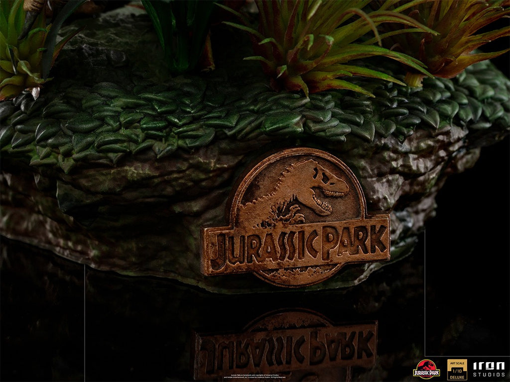 Estátua Just The Two Raptors Deluxe - Jurassic Park - Art Scale 1/10 - Iron Studios