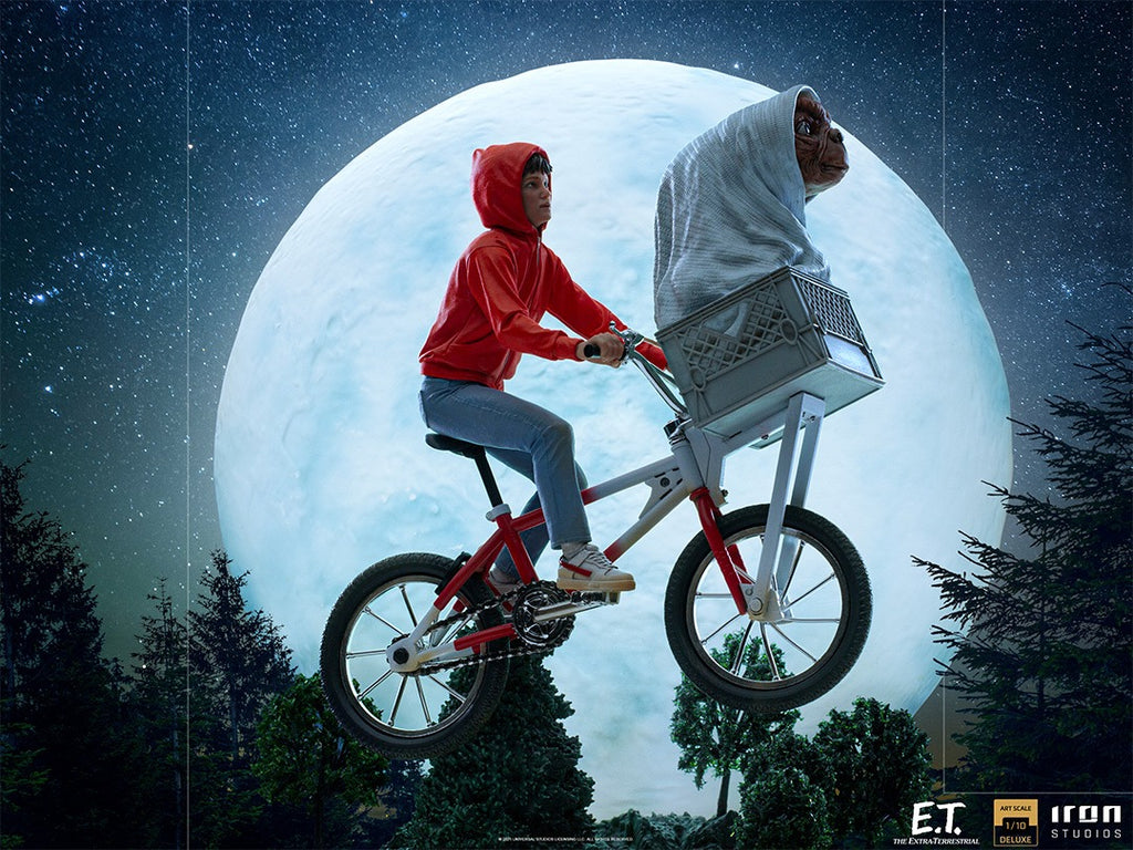 Estátua E.T. & Elliot Deluxe - E.T. - Art Scale 1/10 - Iron Studios