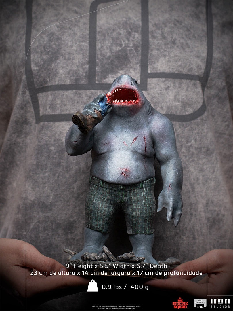Estátua King Shark - The Suicide Squad - Bds Art Scale 1/10 - Iron Studios