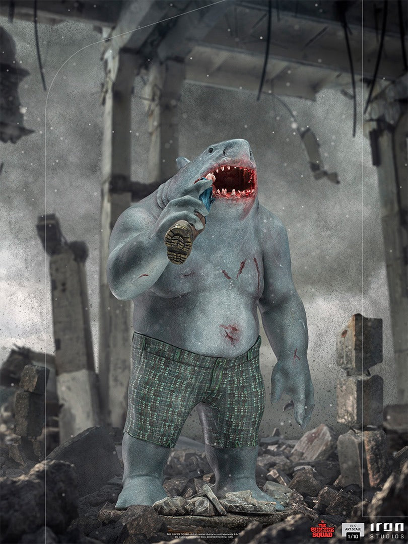 Estátua King Shark - The Suicide Squad - Bds Art Scale 1/10 - Iron Studios