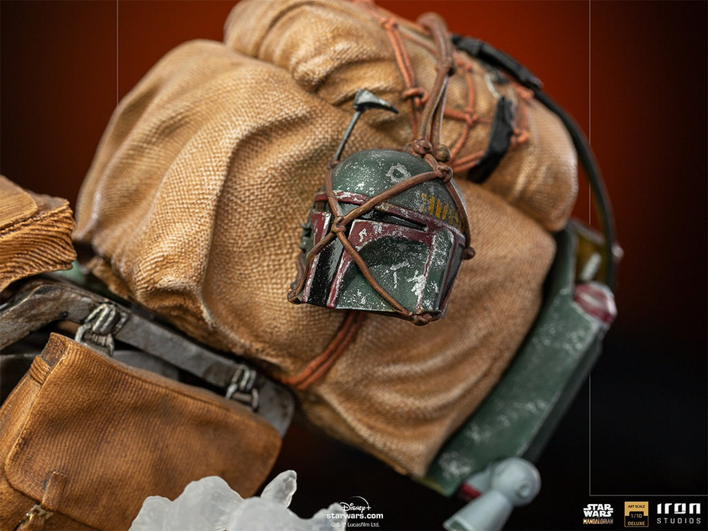 Estátua The Mandalorian on Speederbike Deluxe - The Mandalorian - Art Scale 1/10 - Iron Studios