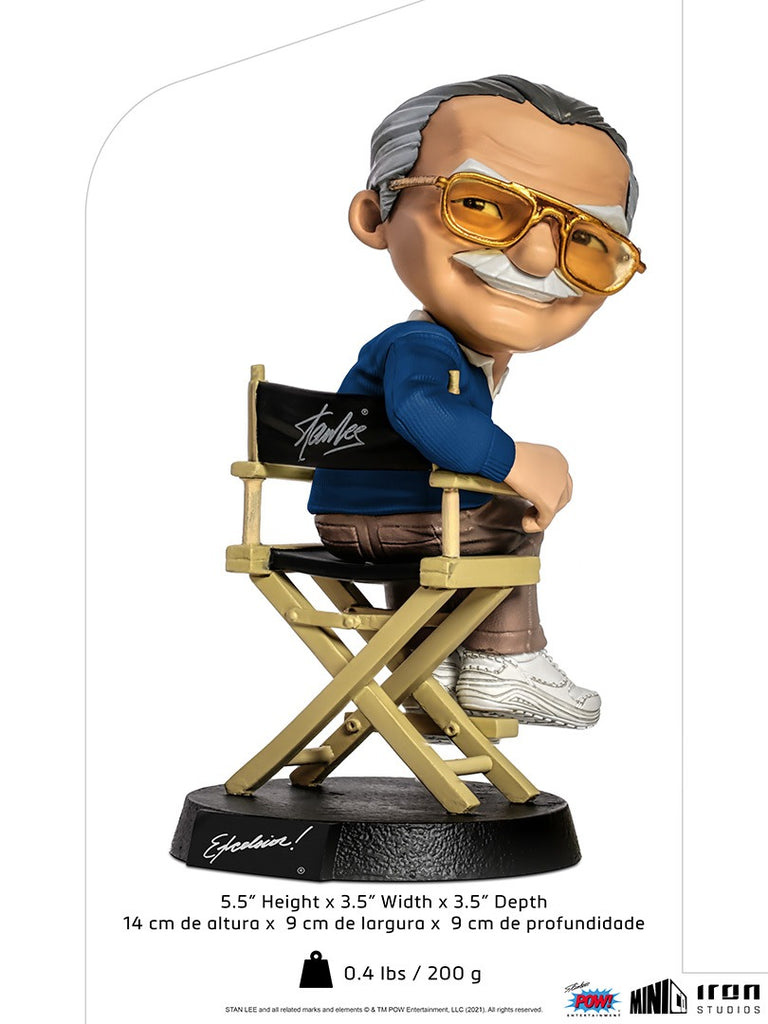 Estátua Stan Lee - Pow! Studios - MiniCo - Iron Studios