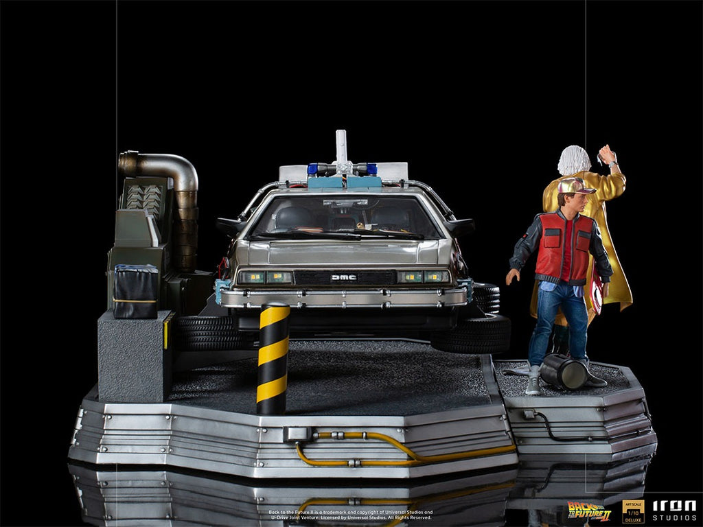 Estátua Delorean Full Set - De Volta para o Futuro II - Art Scale 1/10 - Iron Studios