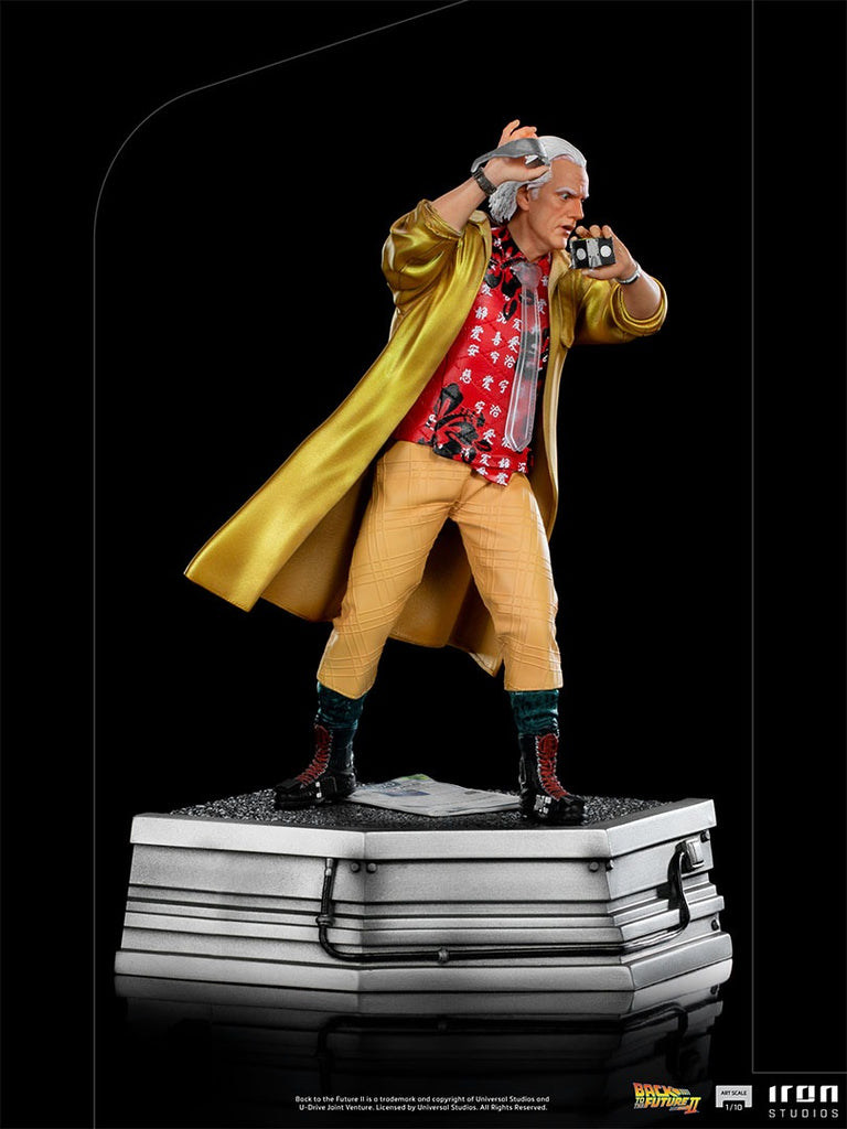 Estátua Doc Brown - De Volta para o Futuro II -  Art Scale 1/10 - Iron Studios