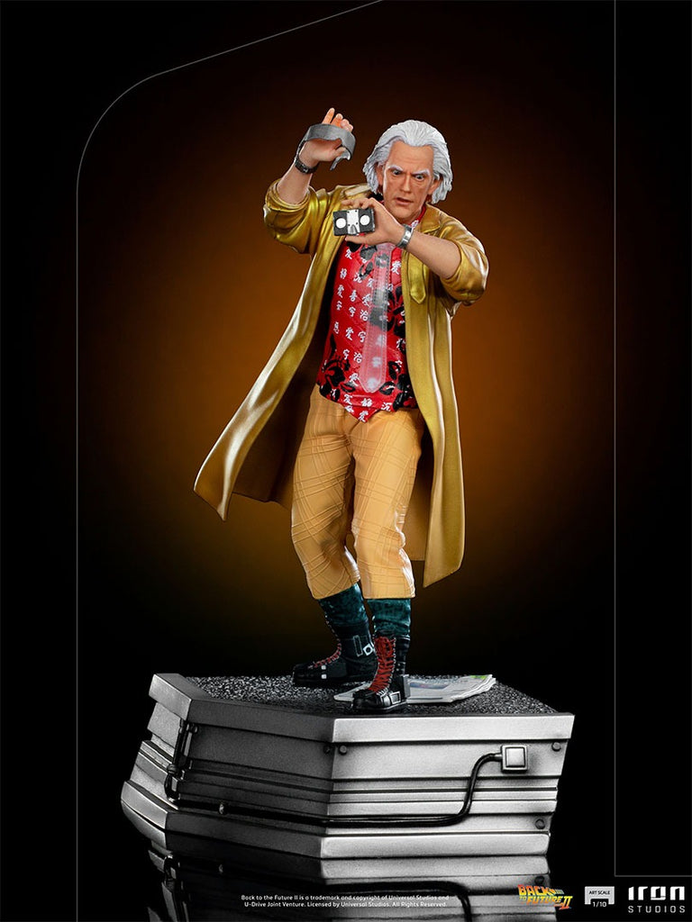 Estátua Doc Brown - De Volta para o Futuro II -  Art Scale 1/10 - Iron Studios