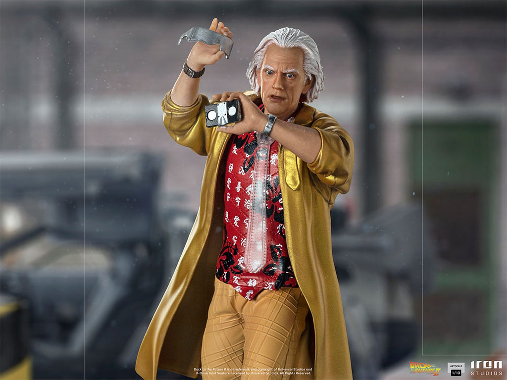 Estátua Doc Brown - De Volta para o Futuro II -  Art Scale 1/10 - Iron Studios