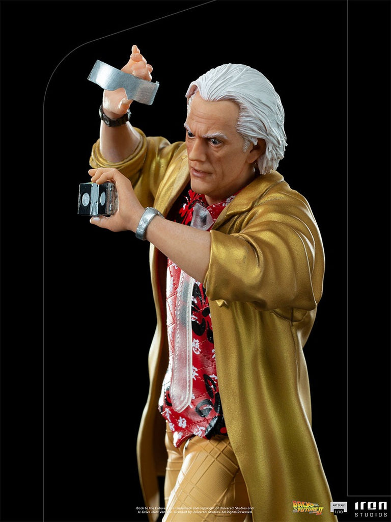 Estátua Doc Brown - De Volta para o Futuro II -  Art Scale 1/10 - Iron Studios