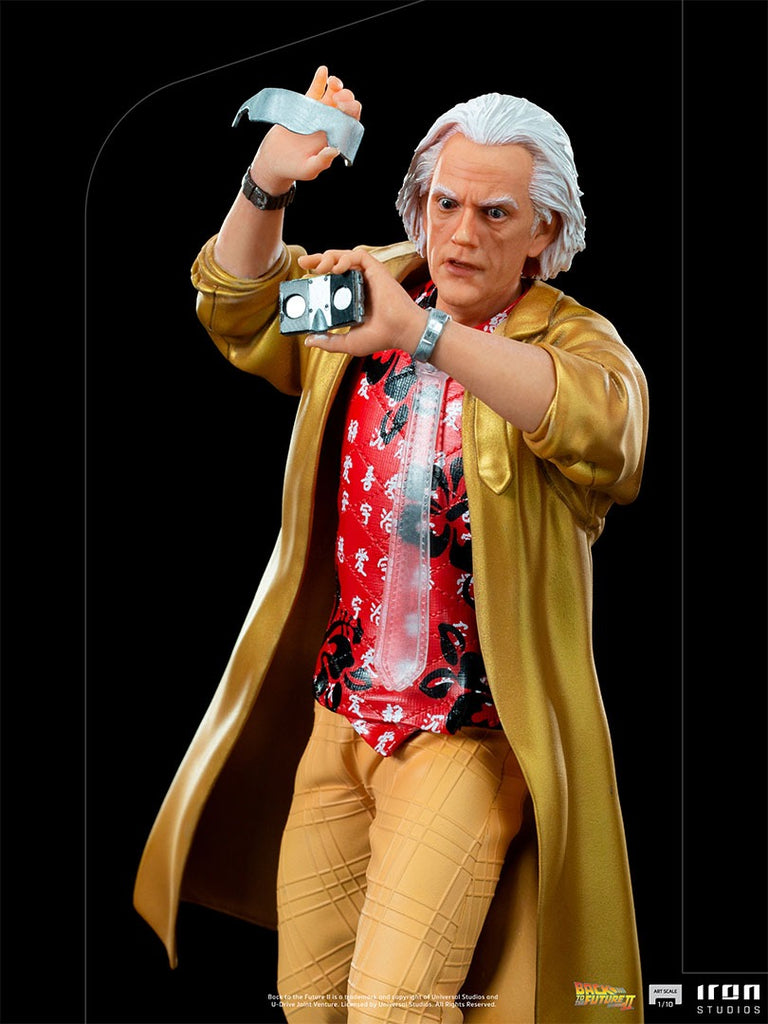 Estátua Doc Brown - De Volta para o Futuro II -  Art Scale 1/10 - Iron Studios