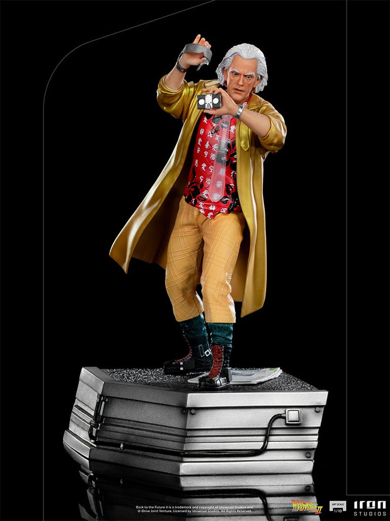 Estátua Doc Brown - De Volta para o Futuro II -  Art Scale 1/10 - Iron Studios