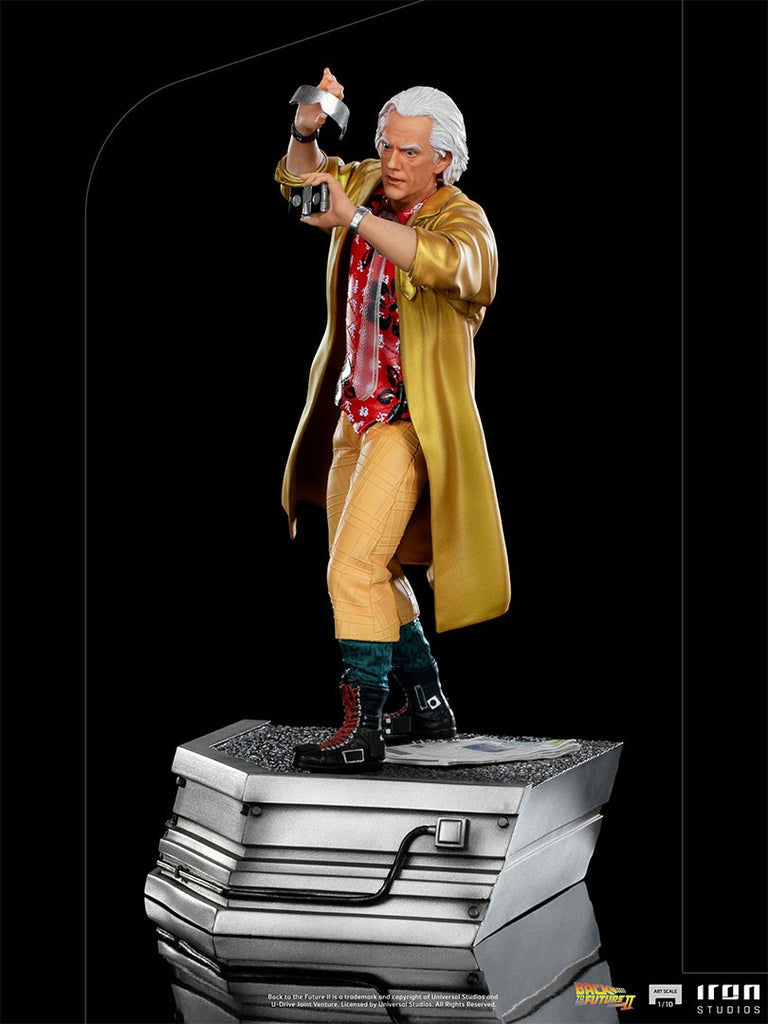 Estátua Doc Brown - De Volta para o Futuro II -  Art Scale 1/10 - Iron Studios