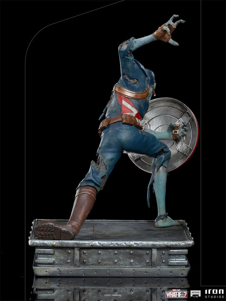 Estátua Capitão America Zumbi - What If...? - Art Scale 1/10 - Iron Studios