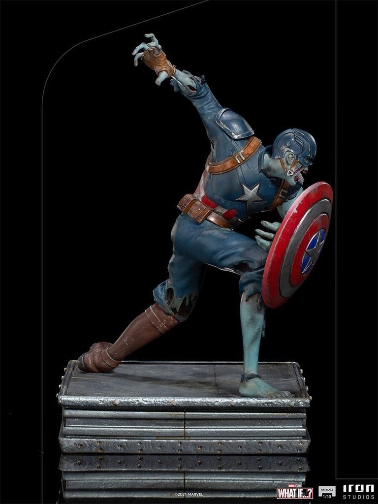 Estátua Capitão America Zumbi - What If...? - Art Scale 1/10 - Iron Studios