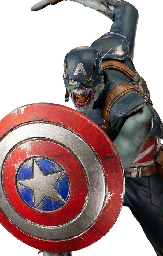 Estátua Capitão America Zumbi - What If...? - Art Scale 1/10 - Iron Studios