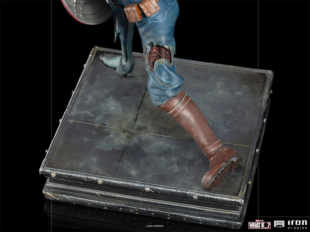 Estátua Capitão America Zumbi - What If...? - Art Scale 1/10 - Iron Studios
