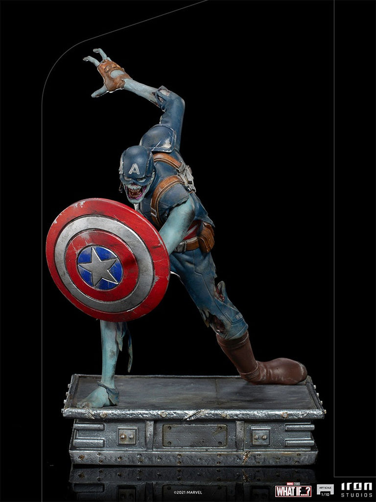 Estátua Capitão America Zumbi - What If...? - Art Scale 1/10 - Iron Studios