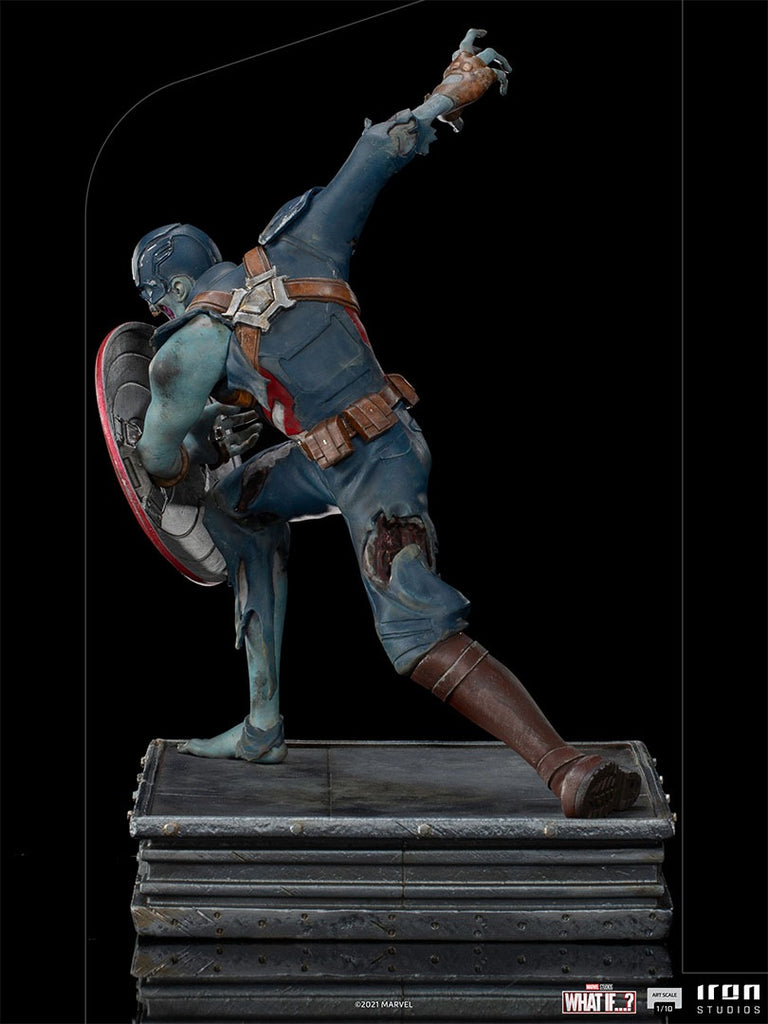 Estátua Capitão America Zumbi - What If...? - Art Scale 1/10 - Iron Studios
