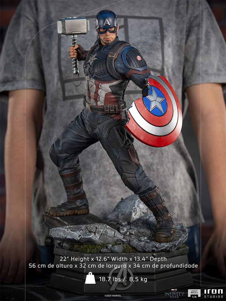 Estátua Capitão America - Infinity Saga - Legacy Replica 1/4 - Iron Studios