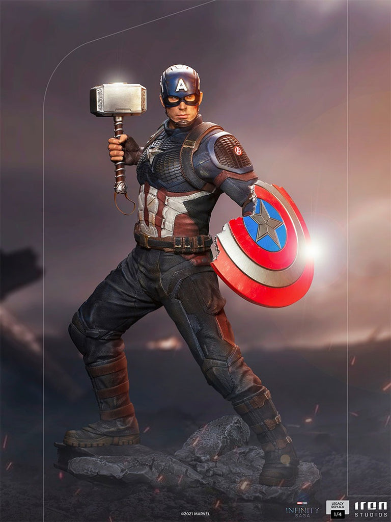 Estátua Capitão America - Infinity Saga - Legacy Replica 1/4 - Iron Studios