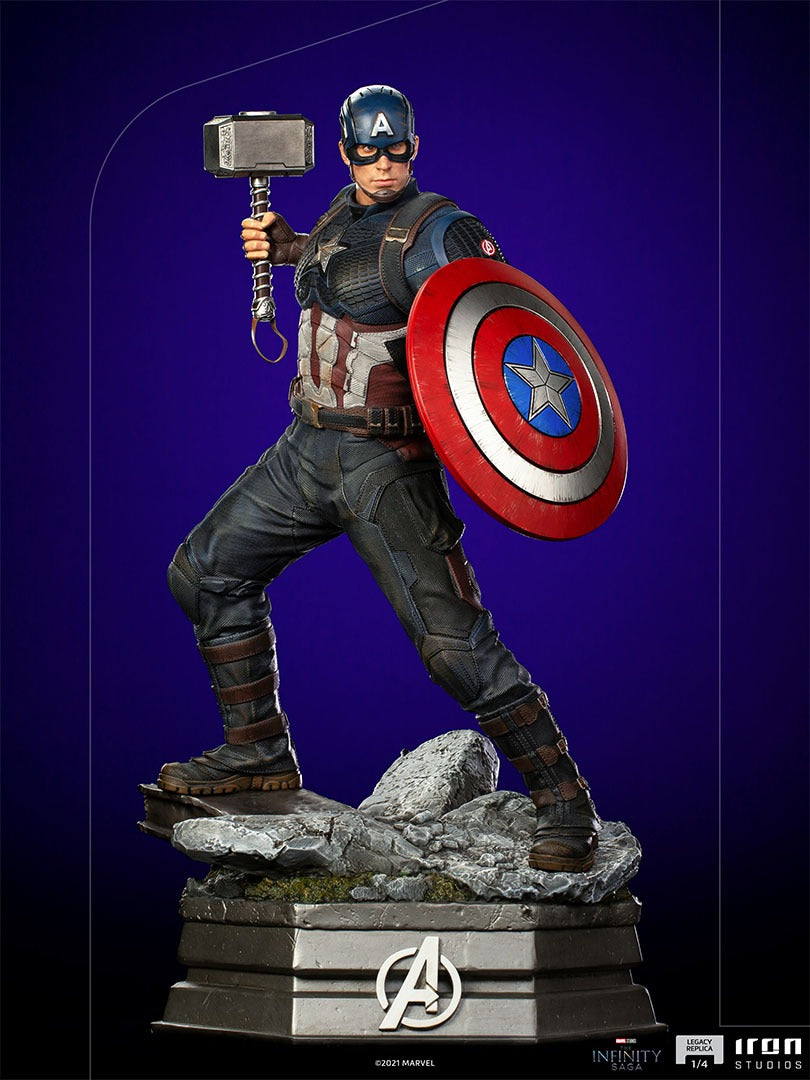 Estátua Capitão America - Infinity Saga - Legacy Replica 1/4 - Iron Studios
